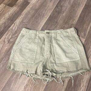 Size 4 Green Jean Shorts
